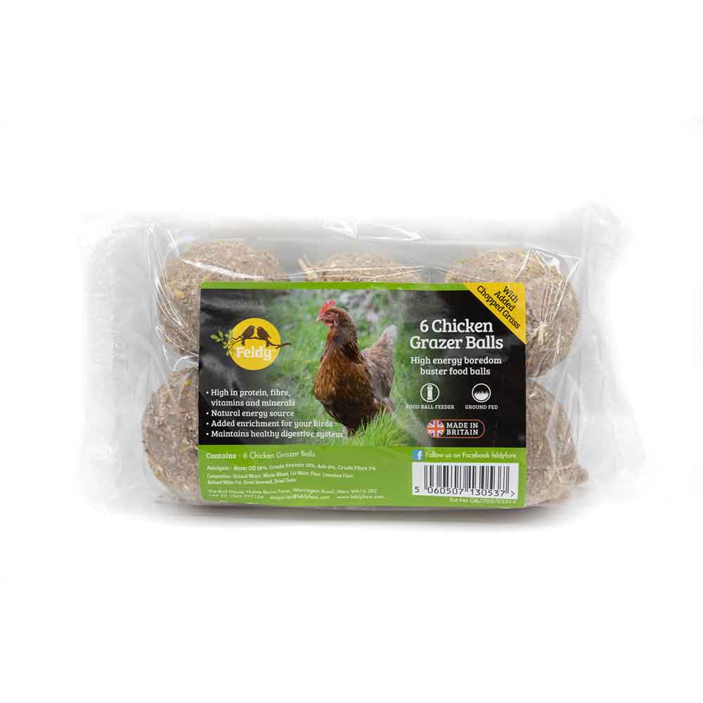 Chicken Pecking Ball Treats, pack of 6