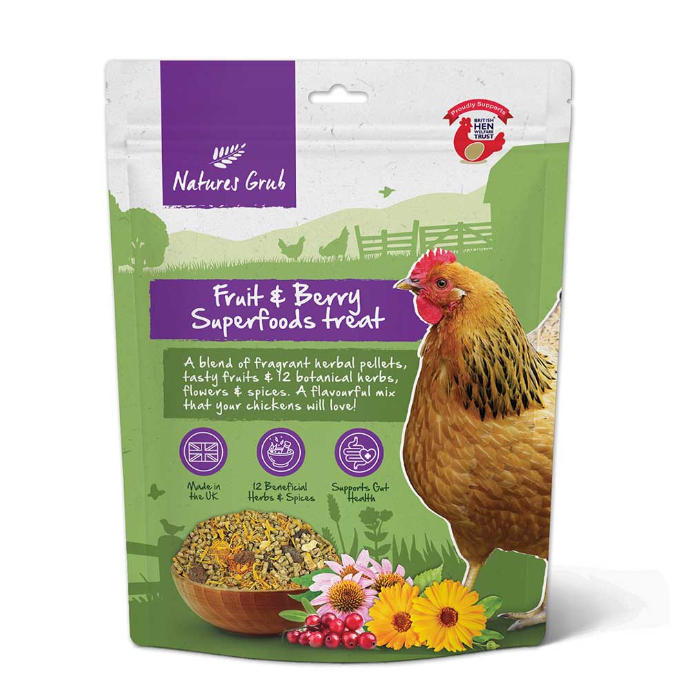 Natures Grub Superfoods Poultry Treat, Fruit & Berry, 600g