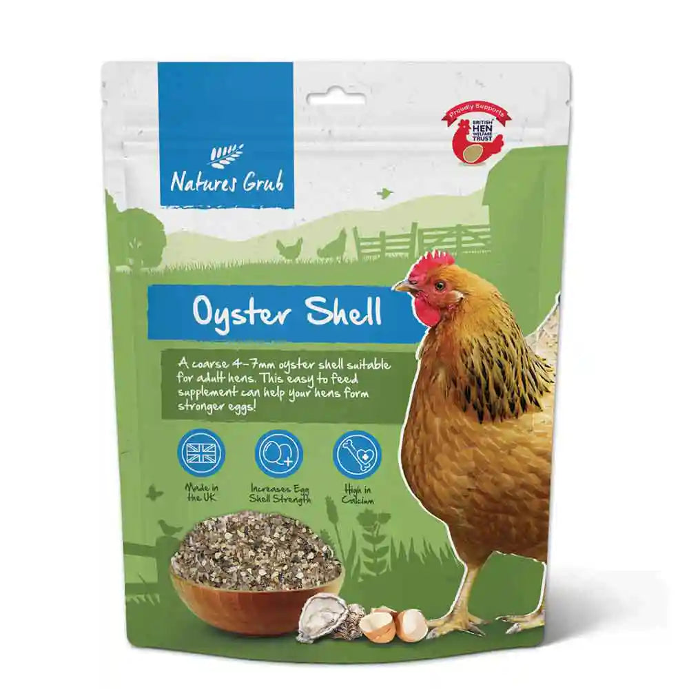 Large Oystershell for Poultry - Pouch 