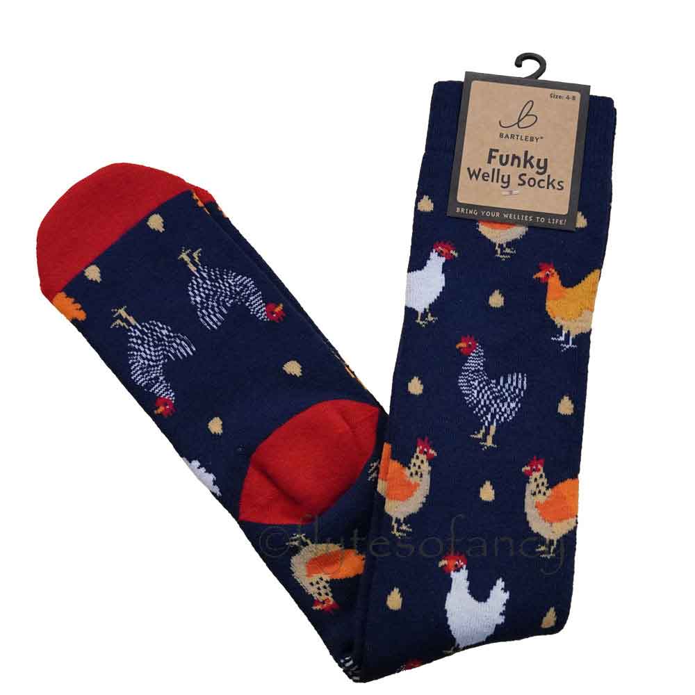 Bartleby Funky Welly Socks - Chicken