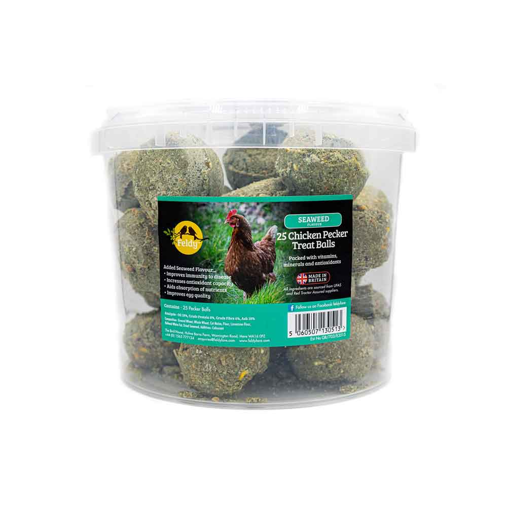 Chicken Pecking Balls Treat, tubs of 25