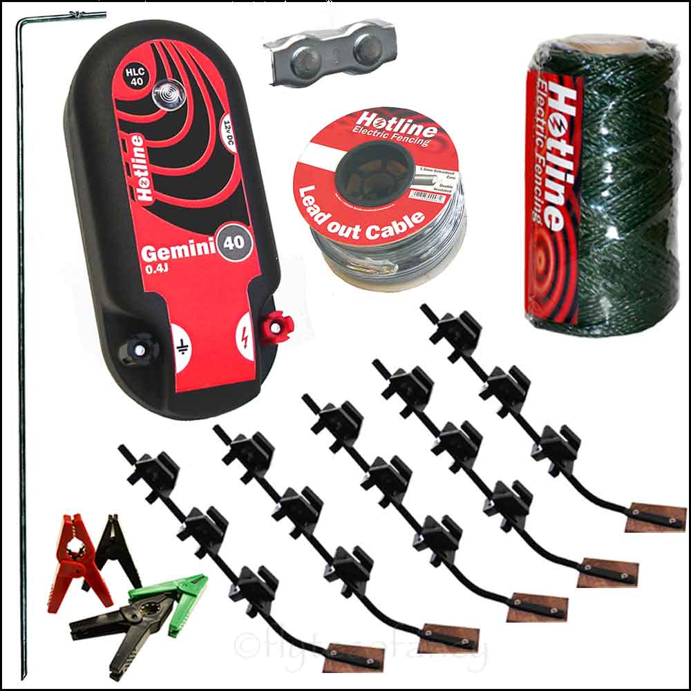 Electric Fence Kit for Garden Fences