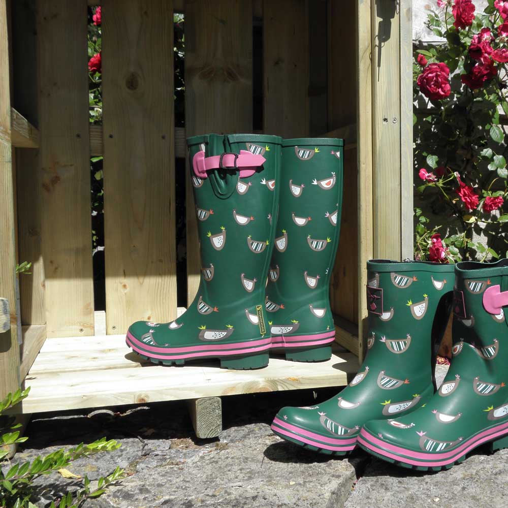 Outdoor Welly Boot Storage Hut UK made Garden Storage